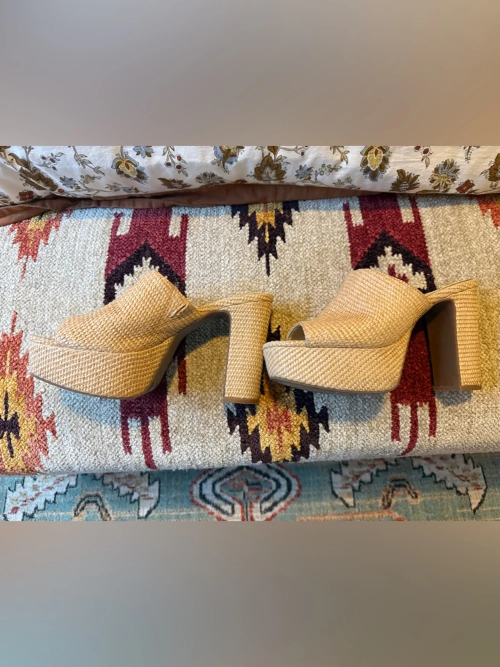 Jessica Simpson Camree Woven Platform Mule Heels - Picture 10 of 11
